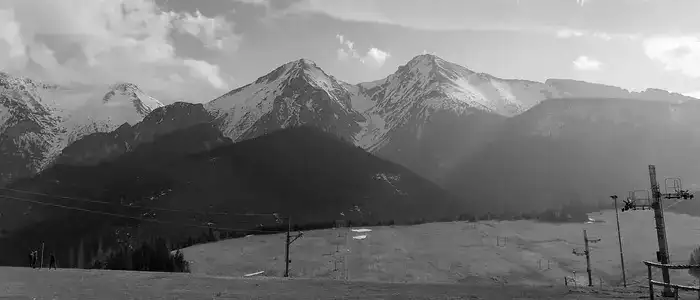 Panoramic view of some mountains that I like, taken some years ago